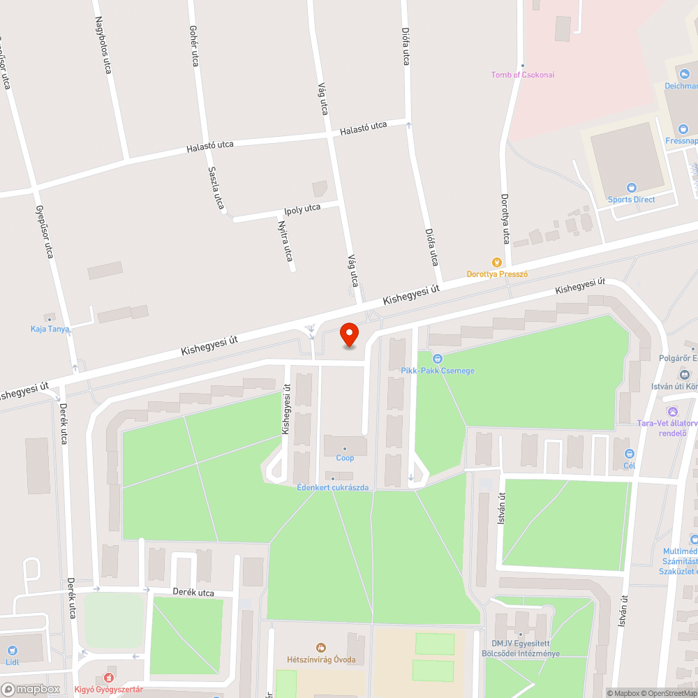 Keresztbe repedt szerviz út bejelentés helye