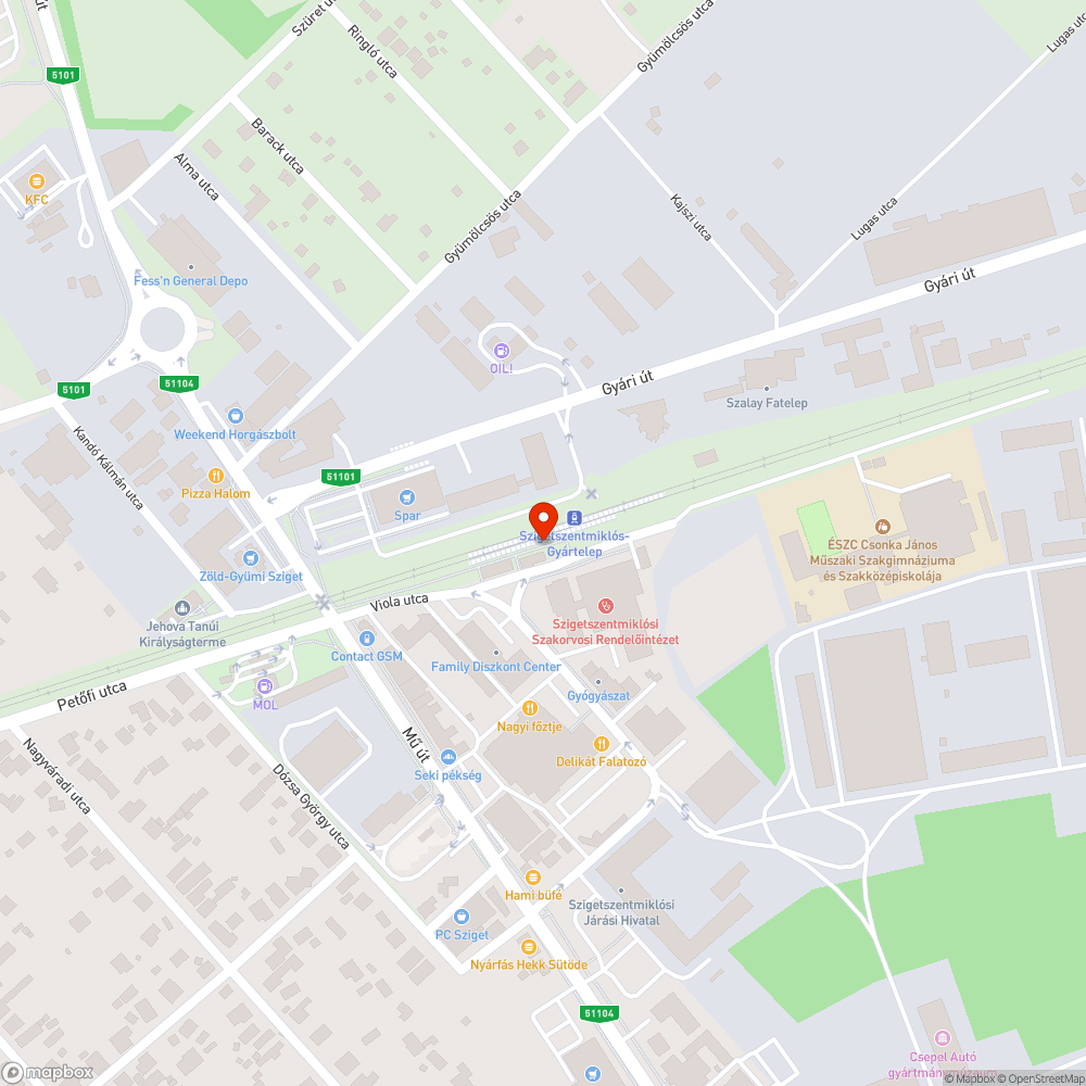 Hibás menetrend bejelentés helye