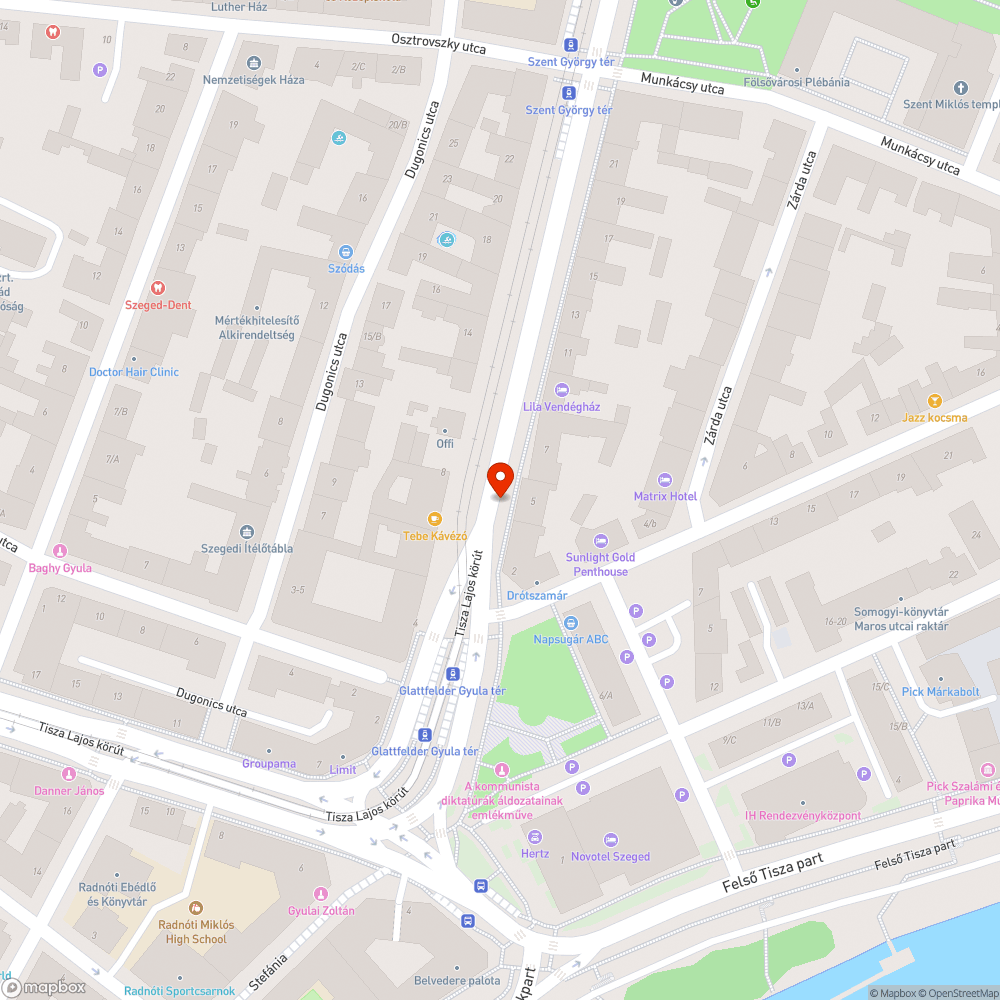 Korhadó tuskó bejelentés helye