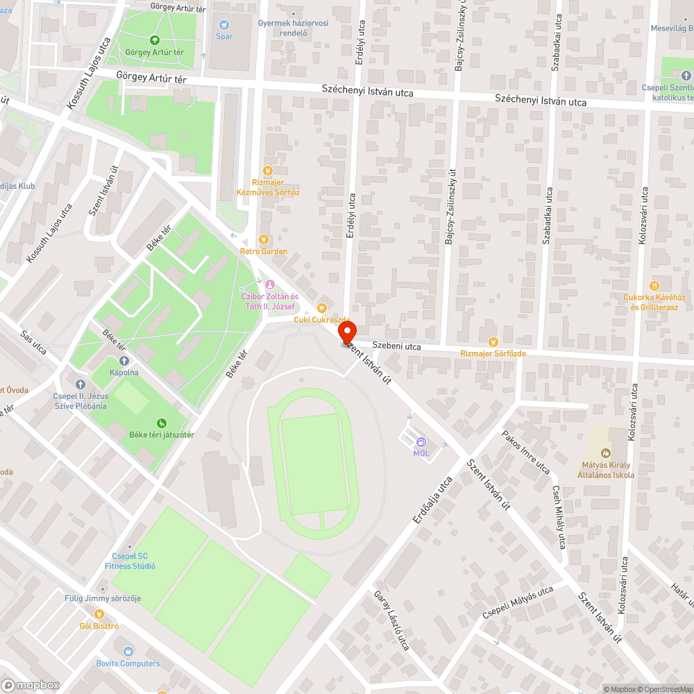 Eltakart megálló bejelentés helye