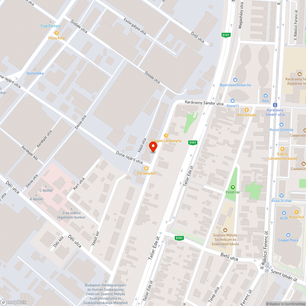 Illegális szemét lerakás csepelen a Mansfeld Péter utcában bejelentés helye