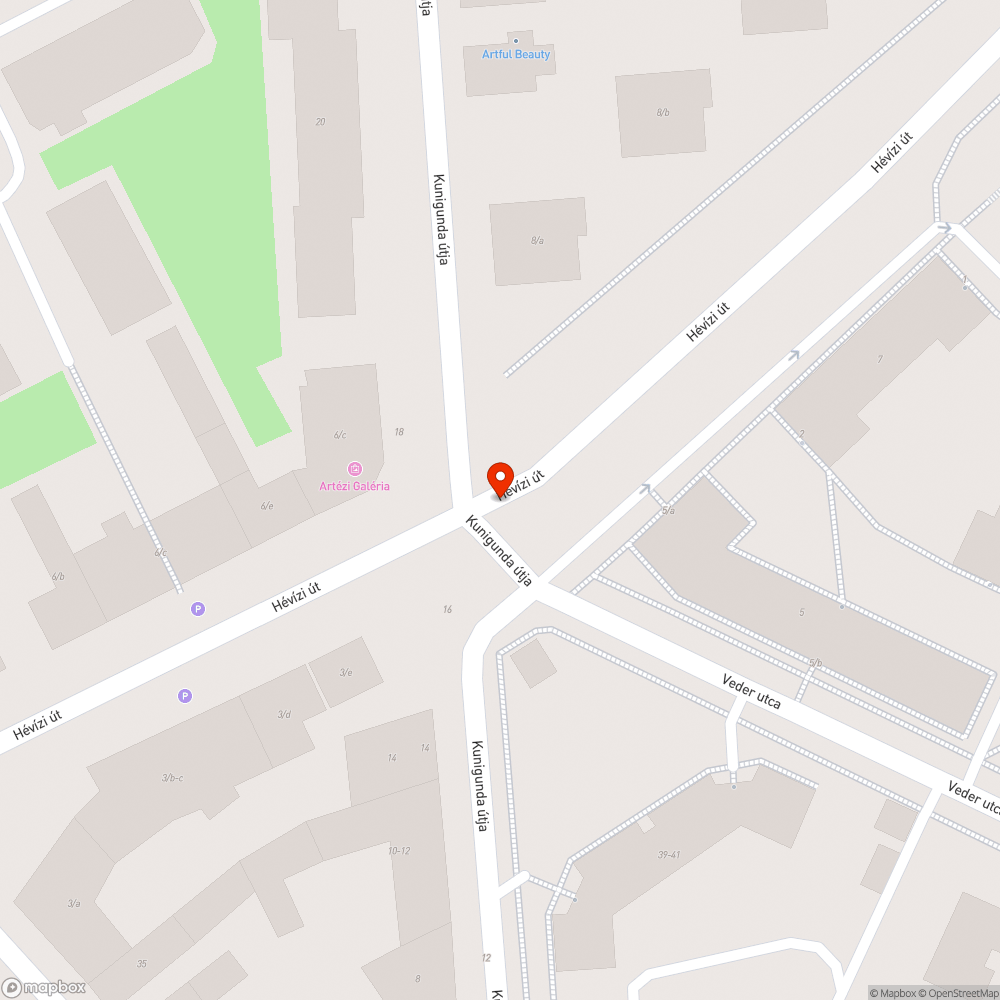 Járdahiány a Veder utcában bejelentés helye