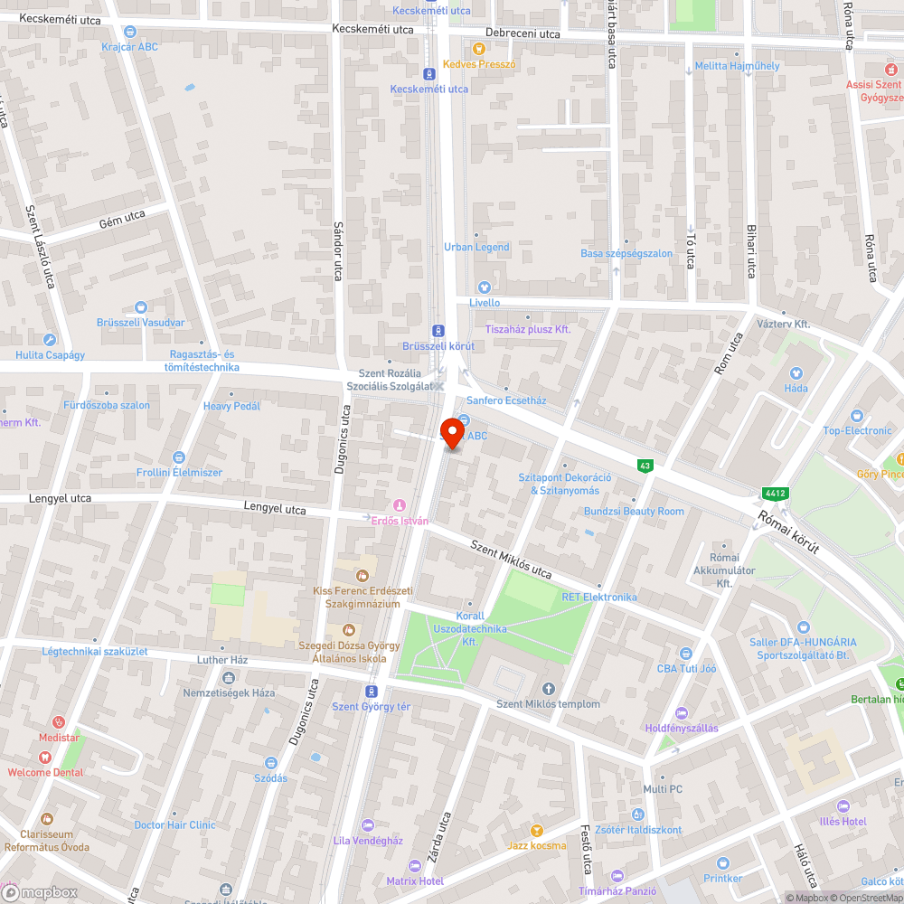 Ottfelejtett munkagödör fedő bejelentés helye