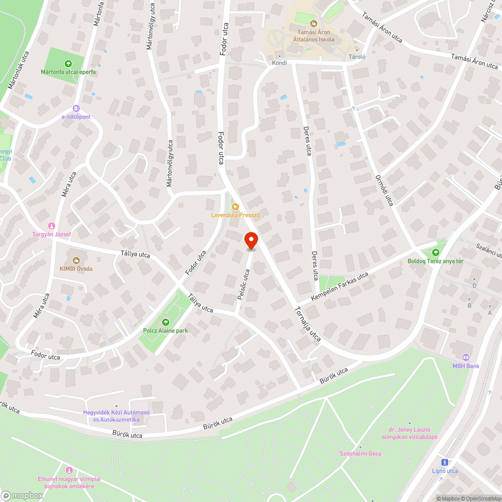 Hatalmas úthiba a Pelső utca - Fodor utca sarkánál bejelentés helye