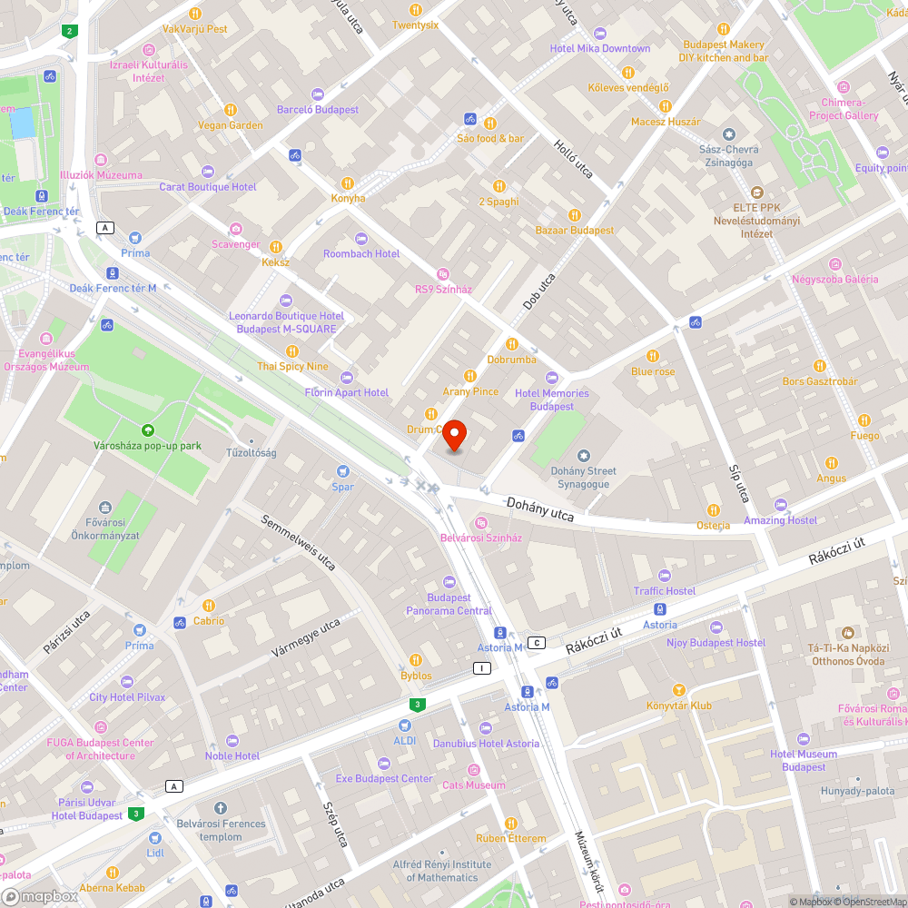 Károly körút bejelentés helye