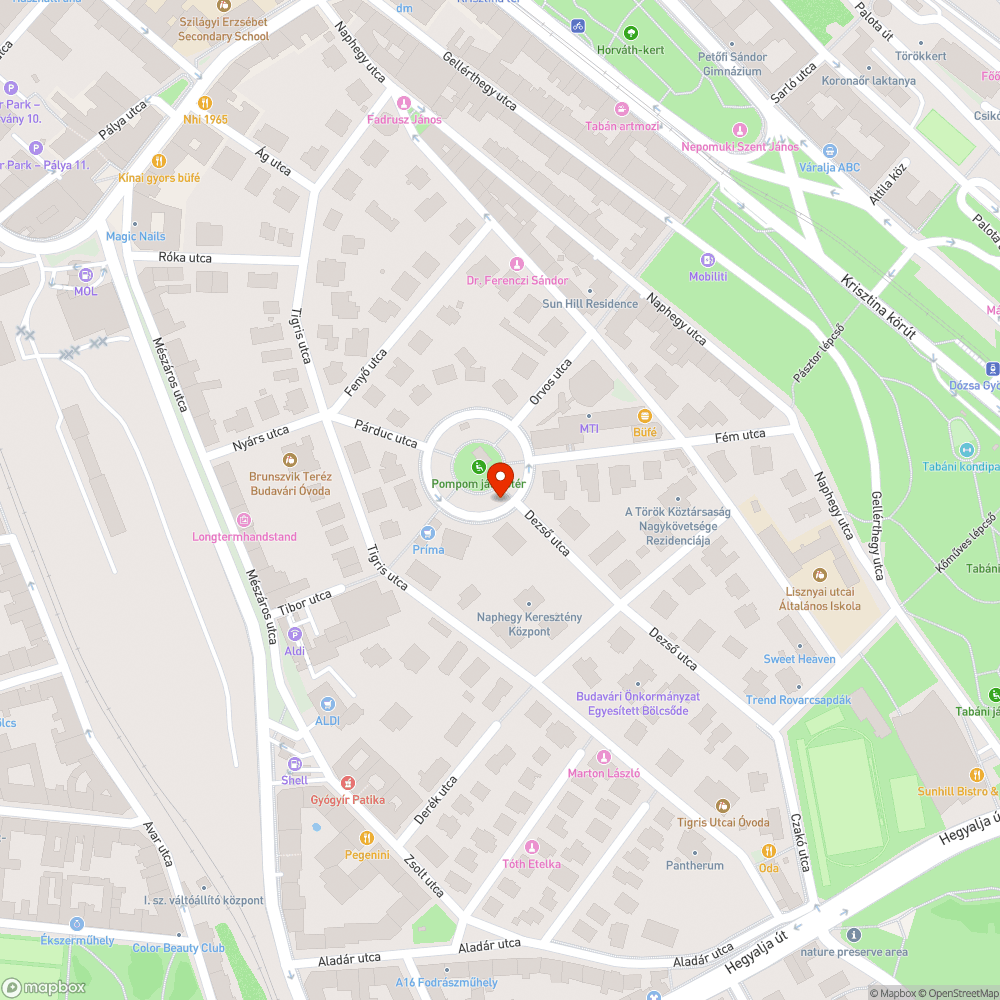 Megsüllyedt, megrepedt parkoló bejelentés helye