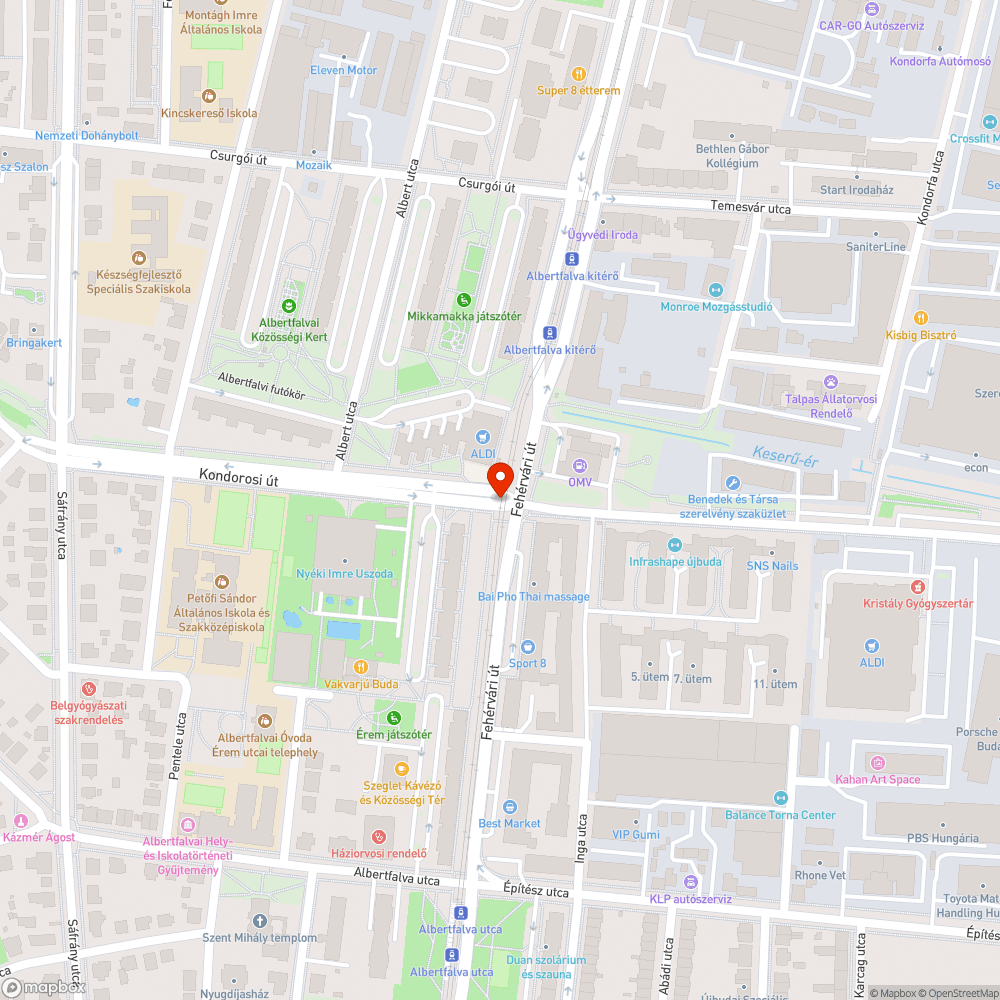 Hiányzó fényterelő bejelentés helye