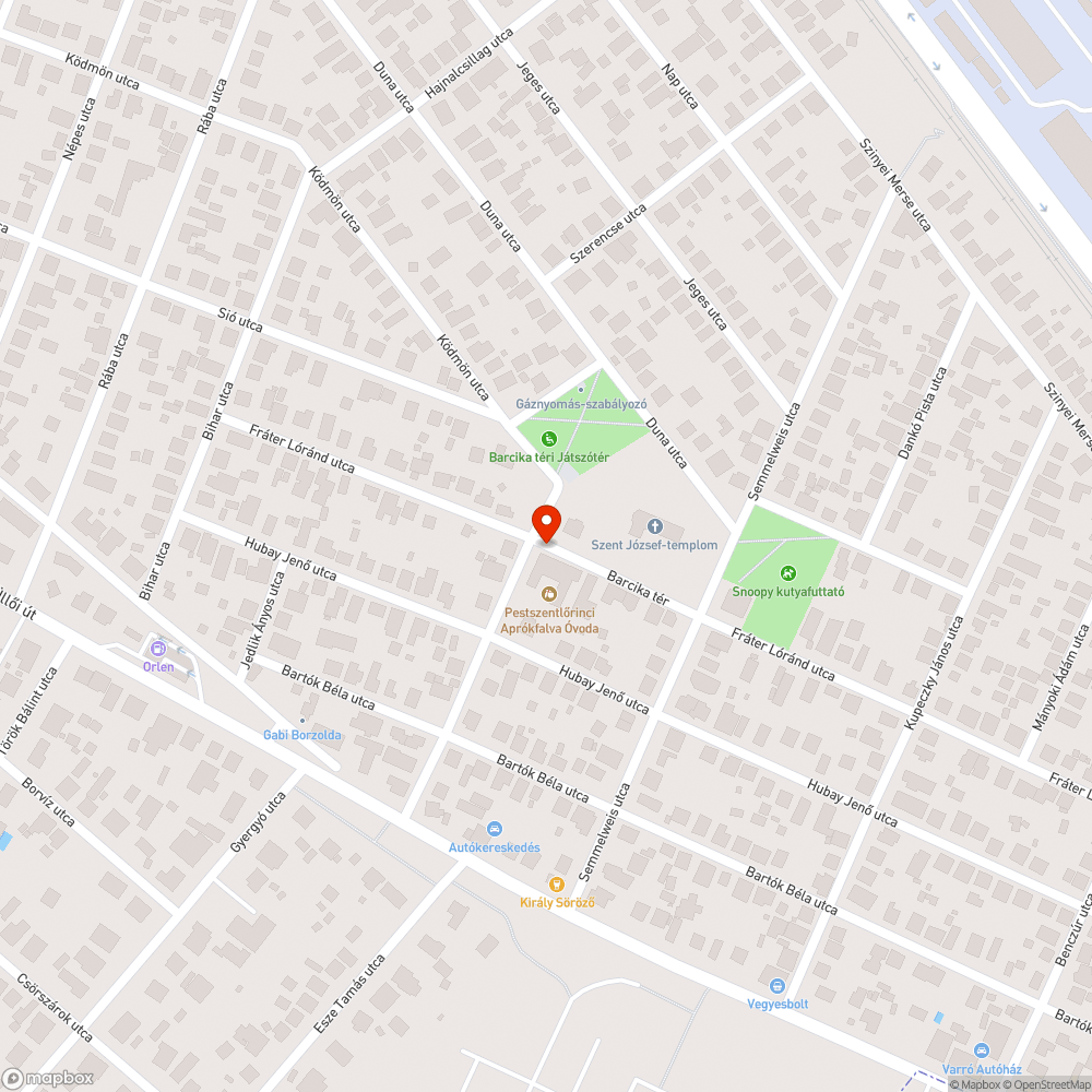 Vigyázz, gyerekek (tábla) bejelentés helye