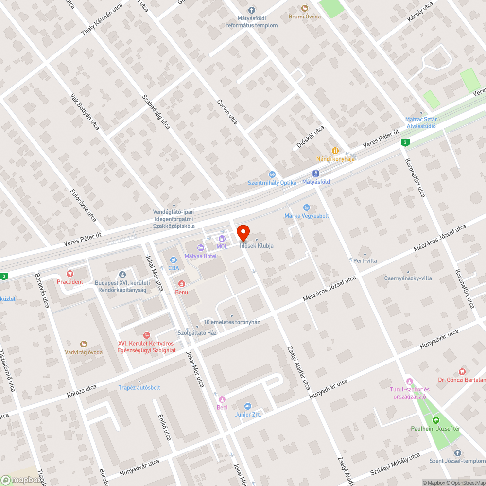 Nem működő közvilágítás bejelentés helye