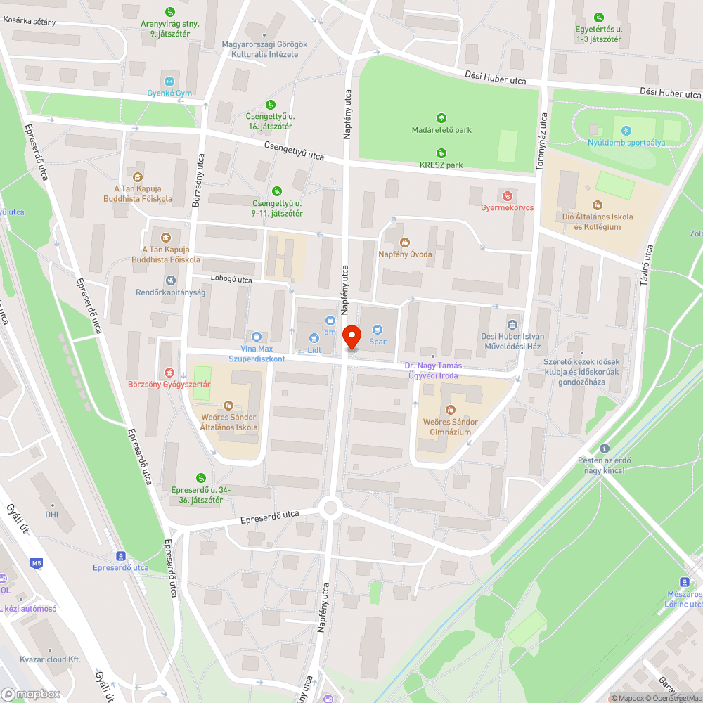 Eldugult folyóka bejelentés helye