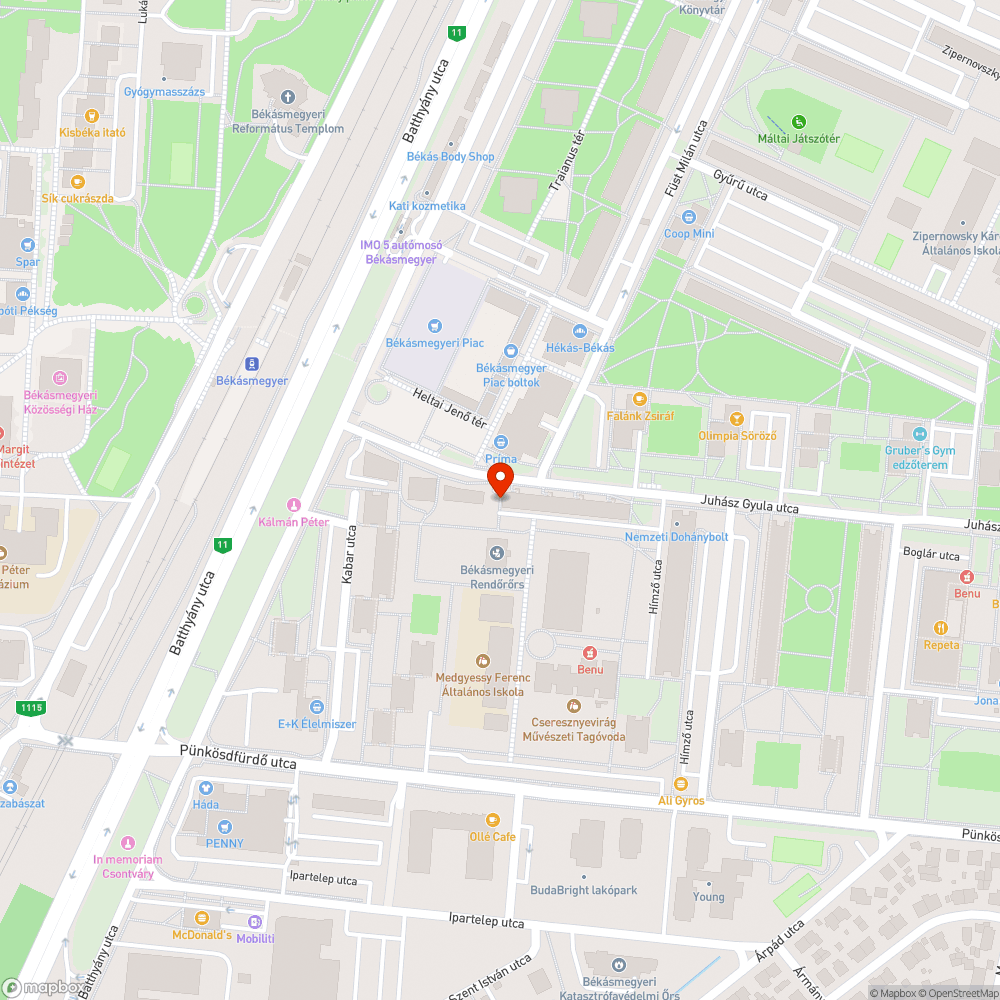 Botlásveszély bejelentés helye