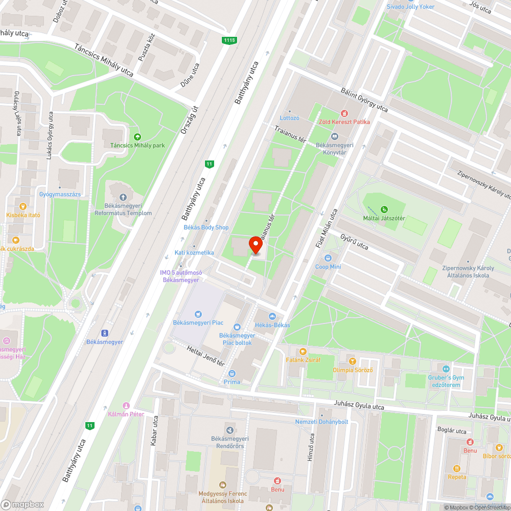 Bezuhant léc bejelentés helye