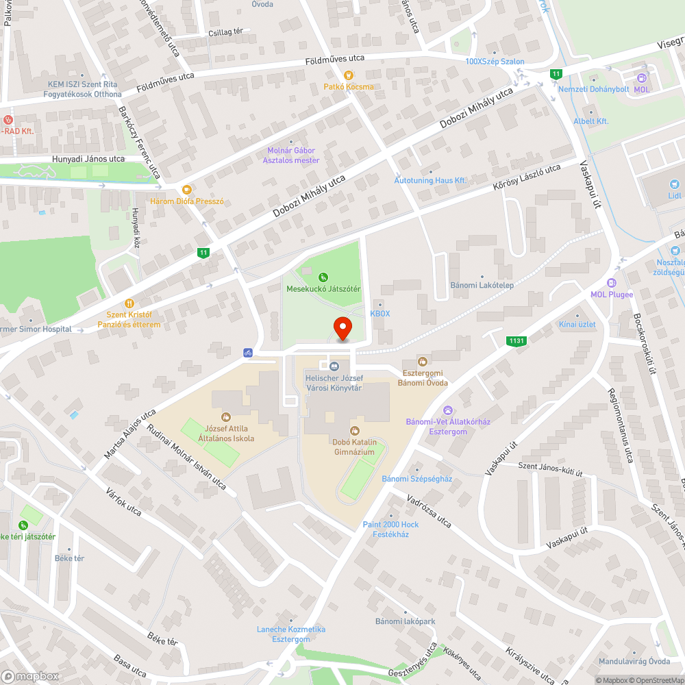 Megdőlt, rossz állapotú lámpa bejelentés helye