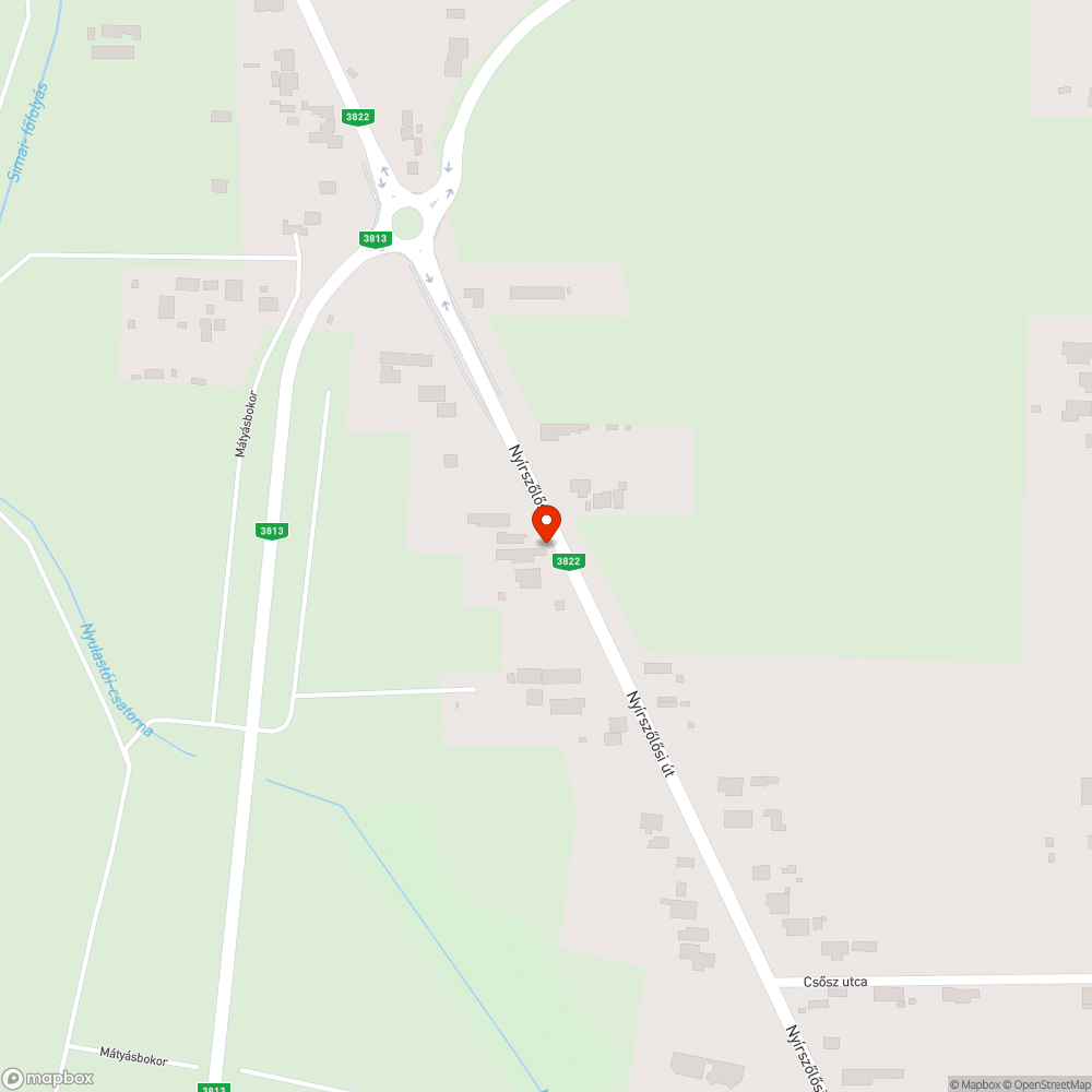 Kiégett lámpa bejelentés helye