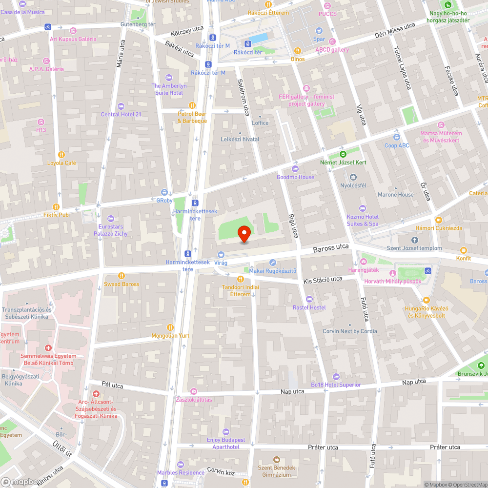 Megrongálódott telefonfülke bejelentés helye