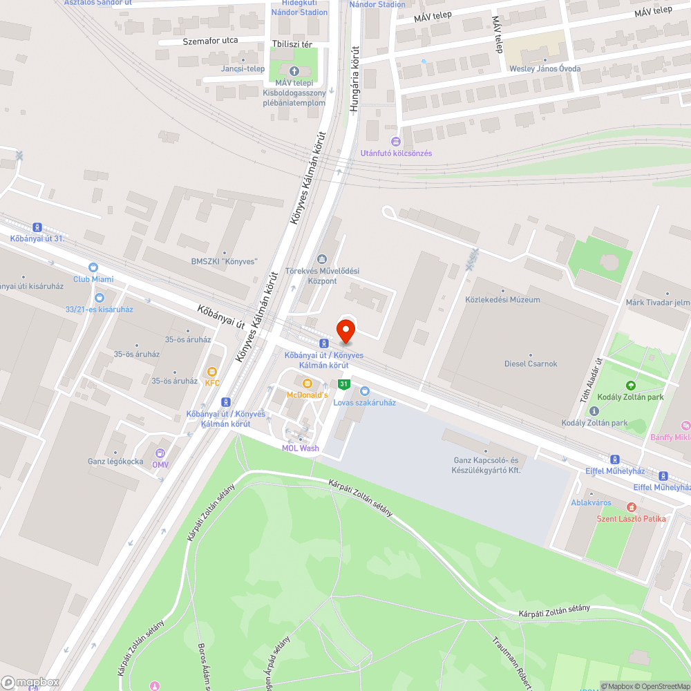 Bedőlt korlát bejelentés helye