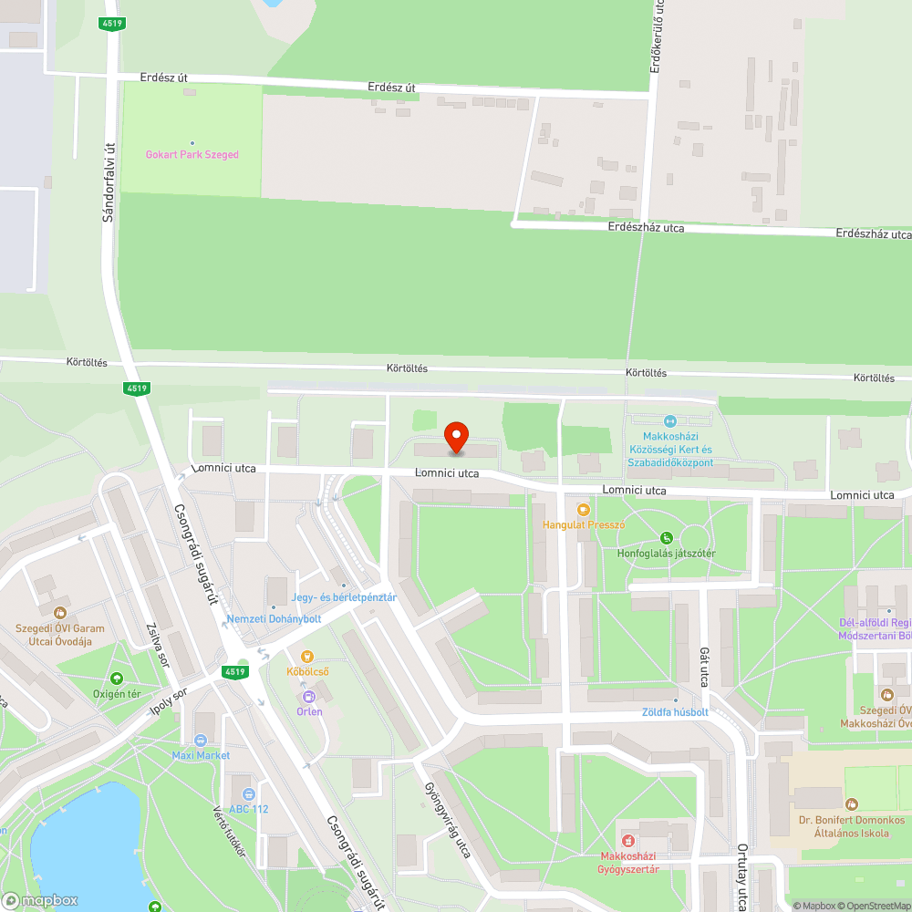 Új útburkolatot a Lomnici utcának bejelentés helye