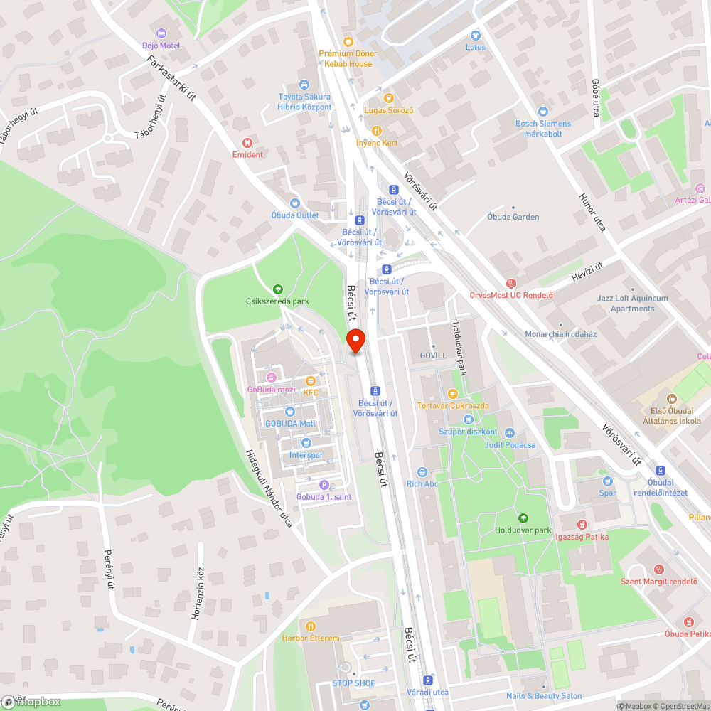 Gazos padok az Eurocenternél bejelentés helye