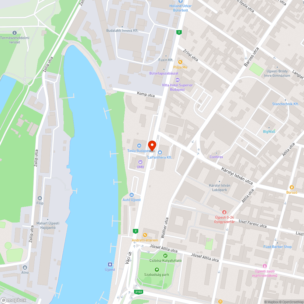 Megrongált fa bejelentés helye