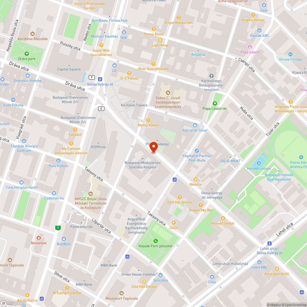 Dózsa György úti fa bejelentés helye