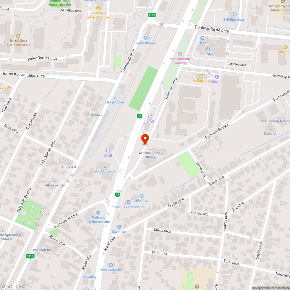 Eltömődött bejelentés helye