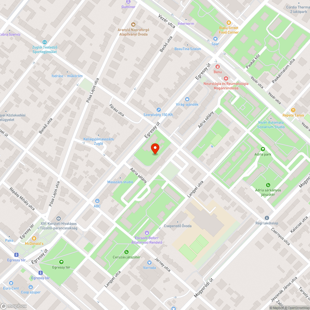 Szemét bejelentés helye