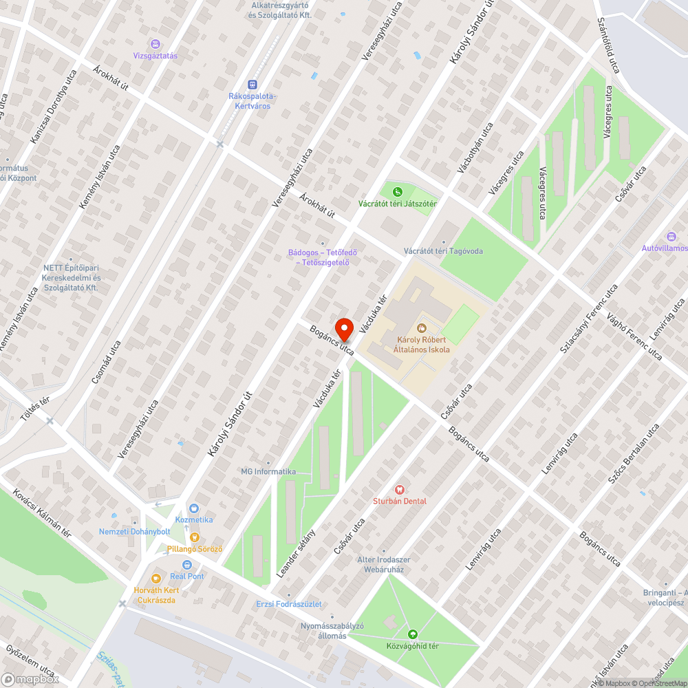 Balesetveszélyes járda bejelentés helye