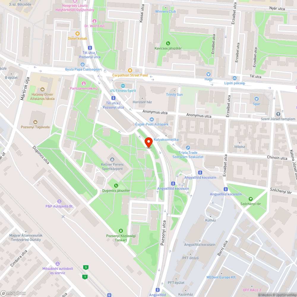 balesetveszélyes kátyú bejelentés helye