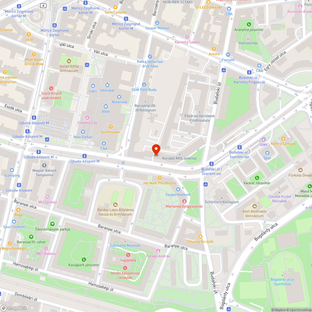 Üres sáv az Október huszonharmadika utcában bejelentés helye