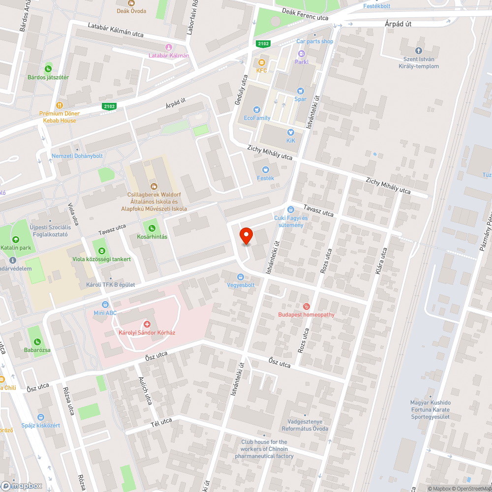 Elhagyott jármű bejelentés helye