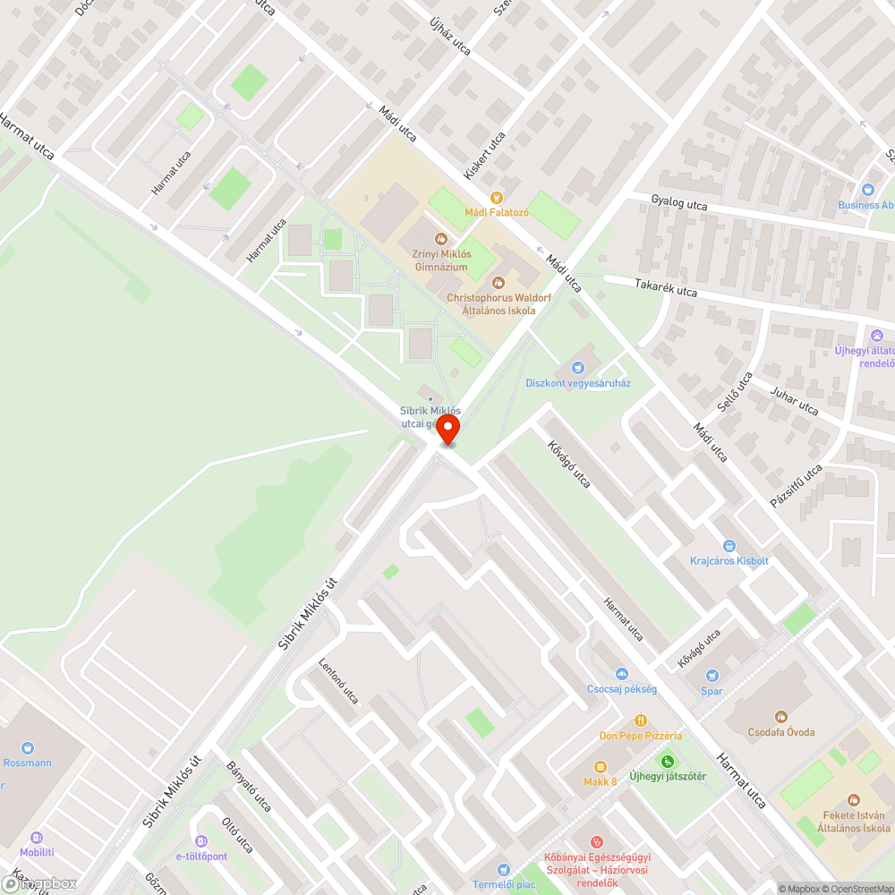 Hiányzó fényterelő bejelentés helye