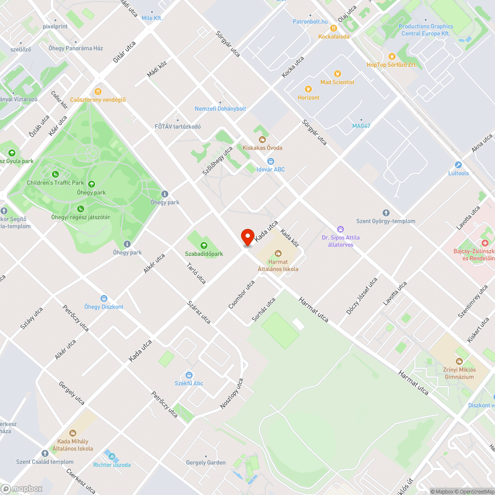 Hiányzó fényterelő bejelentés helye