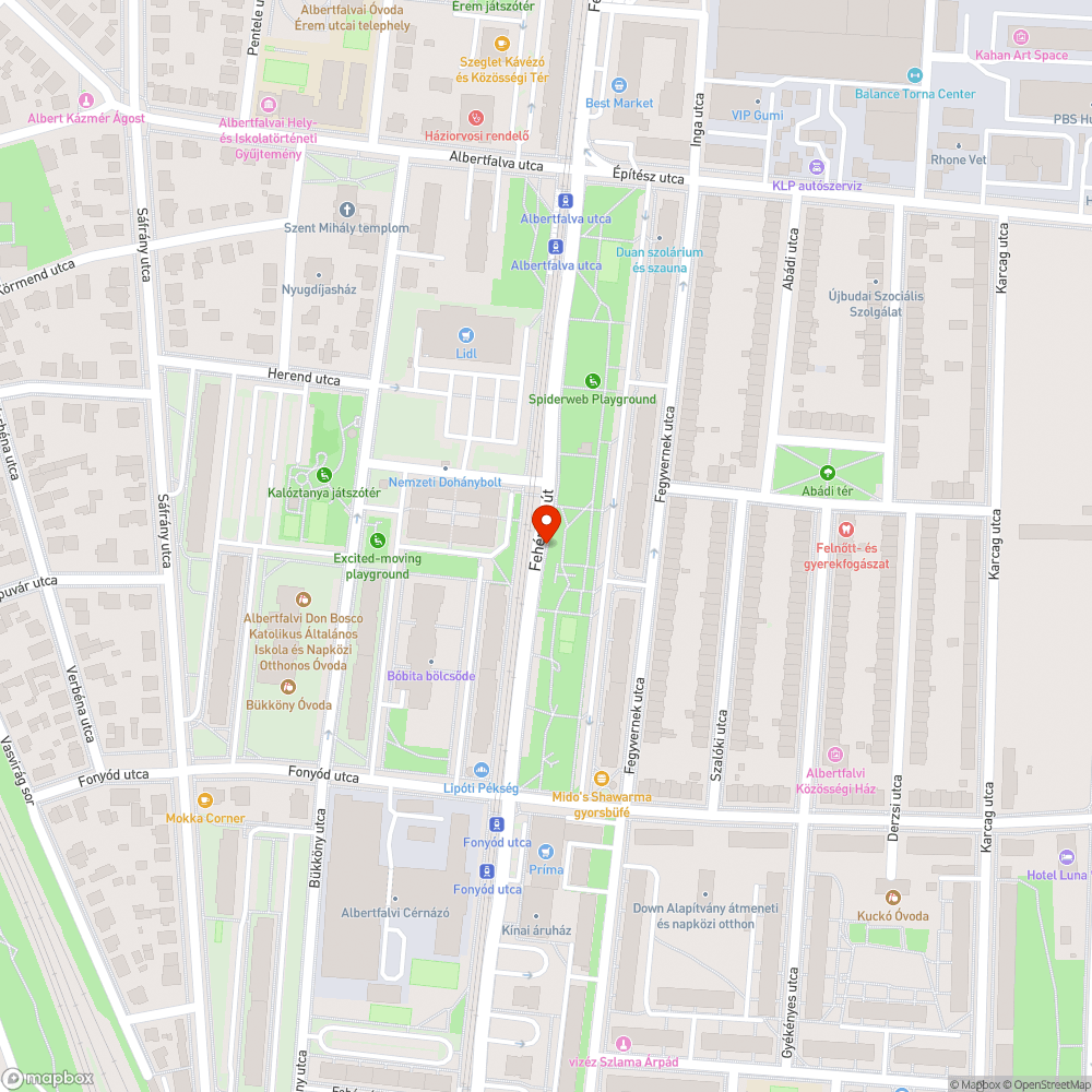 Elfordult tábla a Fehérvári úton bejelentés helye