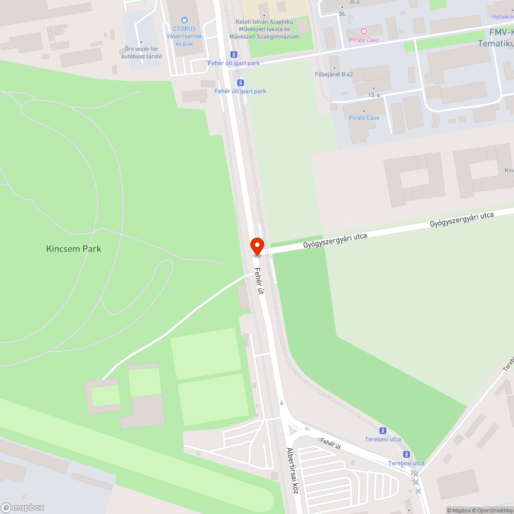 Gazdátlanul heverő beton terelő bejelentés helye