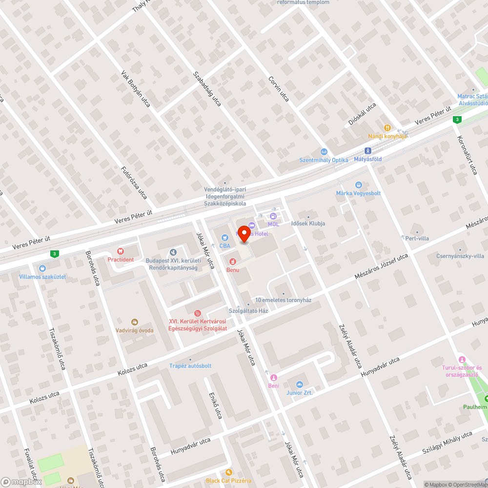 Érintésveszély bejelentés helye