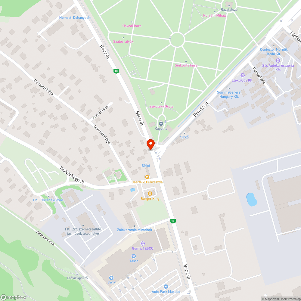 Leesett fényterelők bejelentés helye