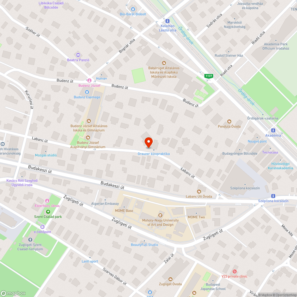 Kátyú a Labanc úton bejelentés helye