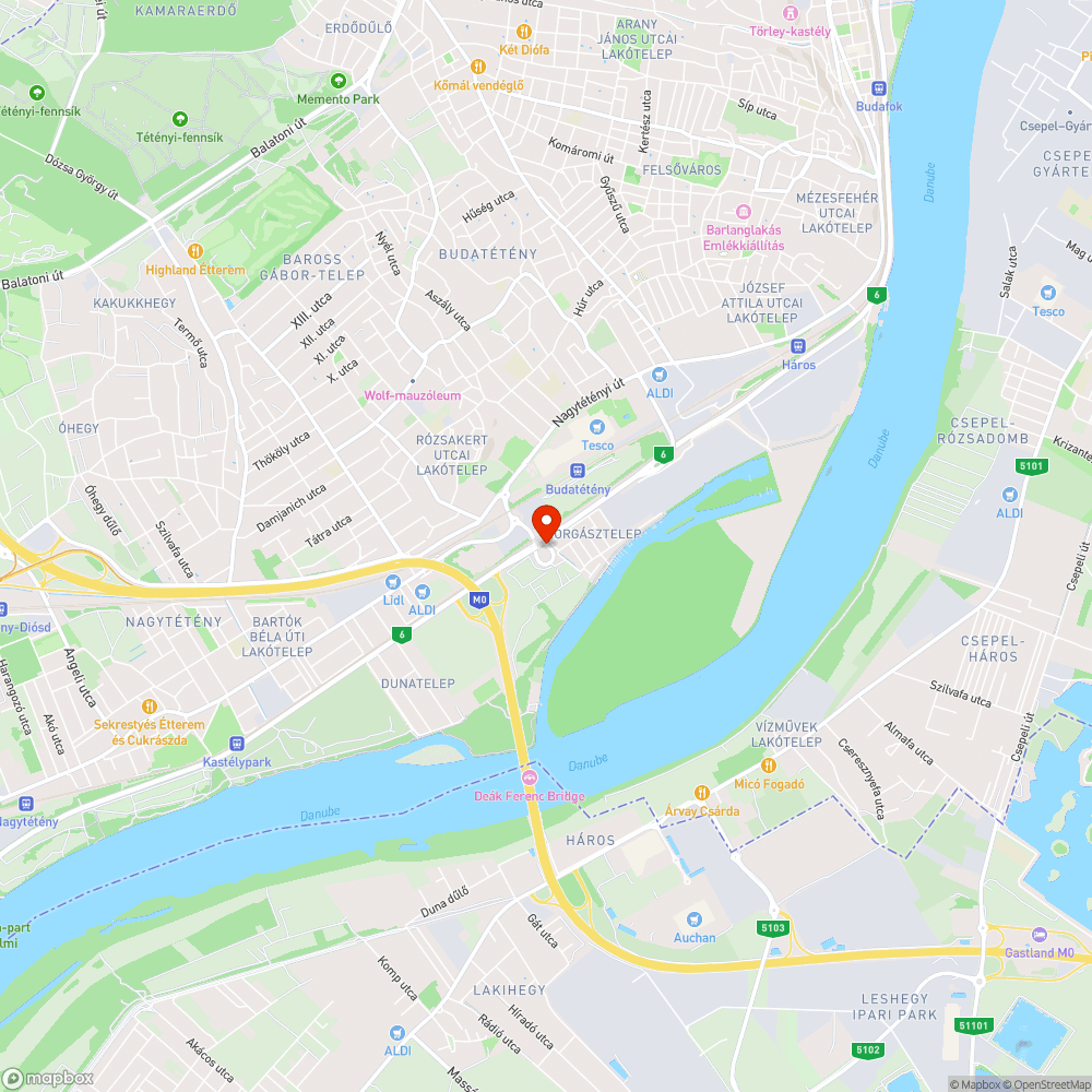 Hibás tábla (Növény utca) bejelentés helye