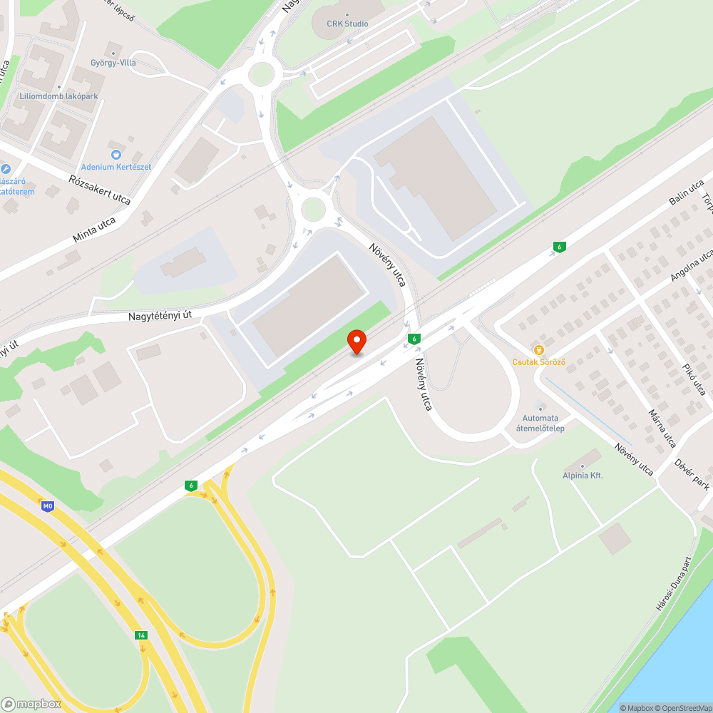 Takarásban lévő táblák (Növény utca) bejelentés helye