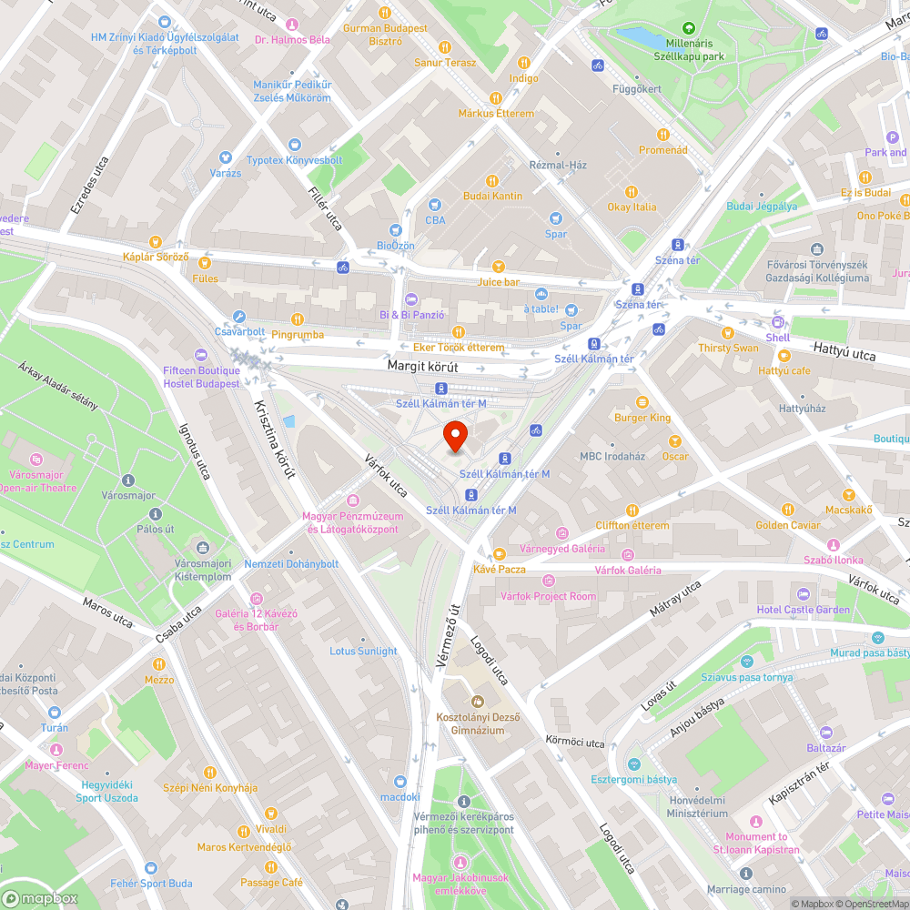 Elfáradt oszlop a Széll Kálmán téren bejelentés helye