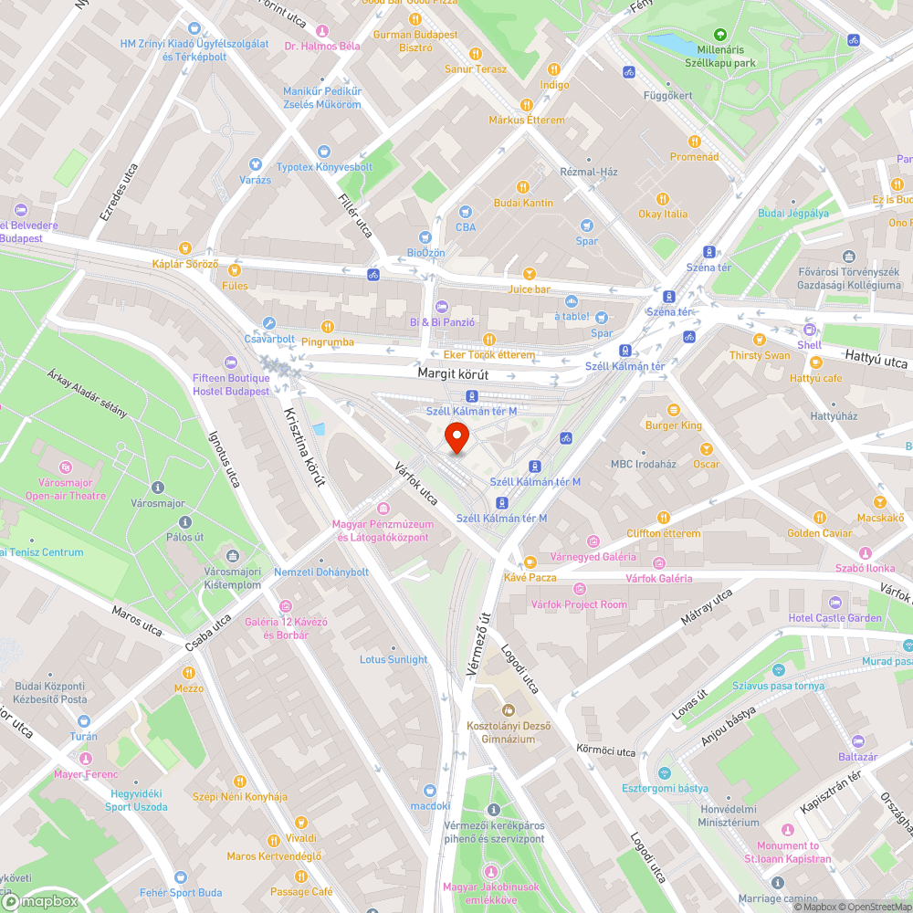 Összefirkált villamosmegállók a Széll Kálmán téren bejelentés helye