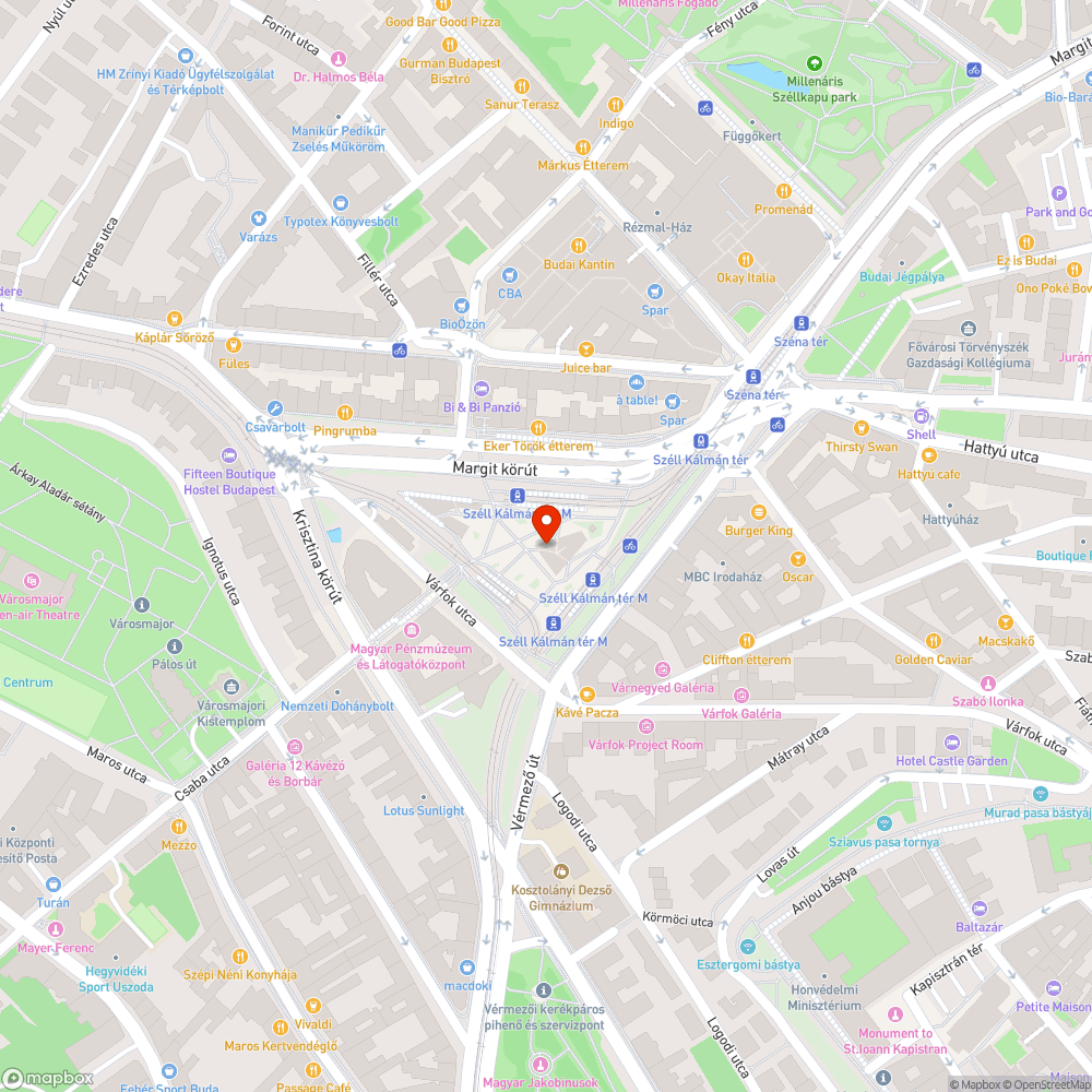 Betört ajtóüveg a Széll Kálmán téren bejelentés helye