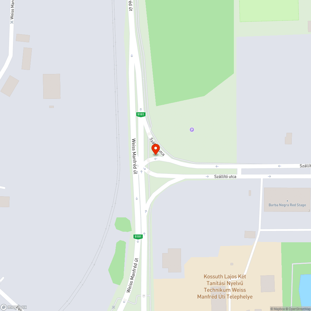 Kátyú az úton bejelentés helye