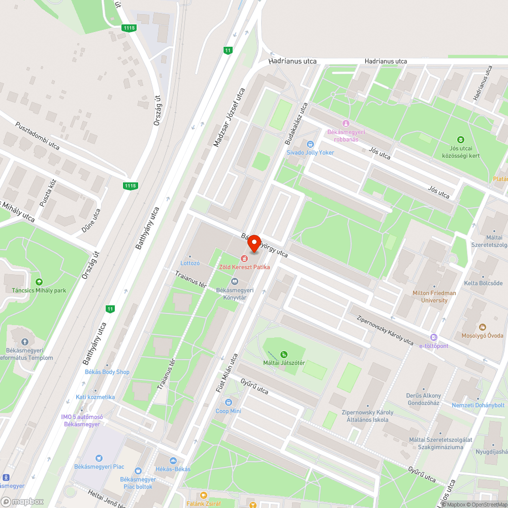 Kátyú bejelentés helye