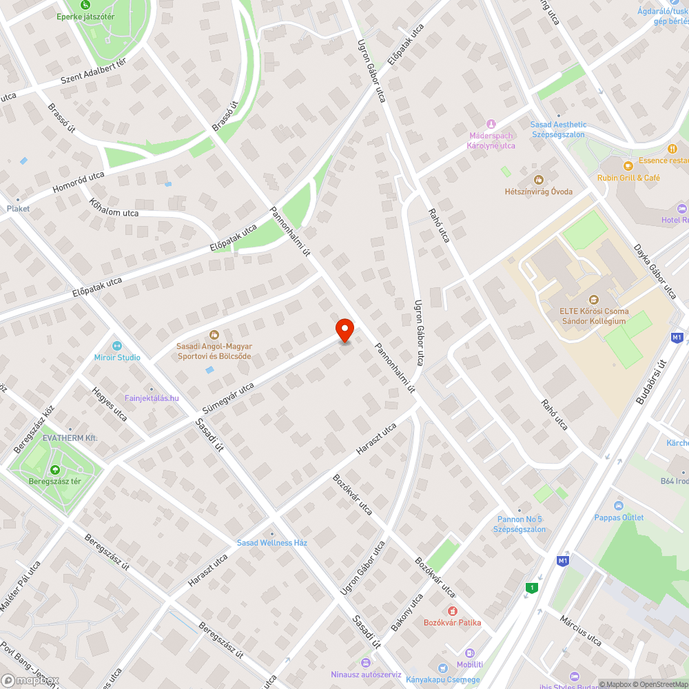 Sümegvár utca aszfalt bejelentés helye