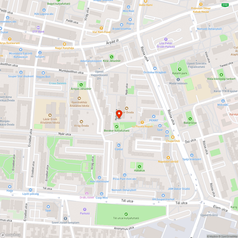 Parkrombolás bejelentés helye