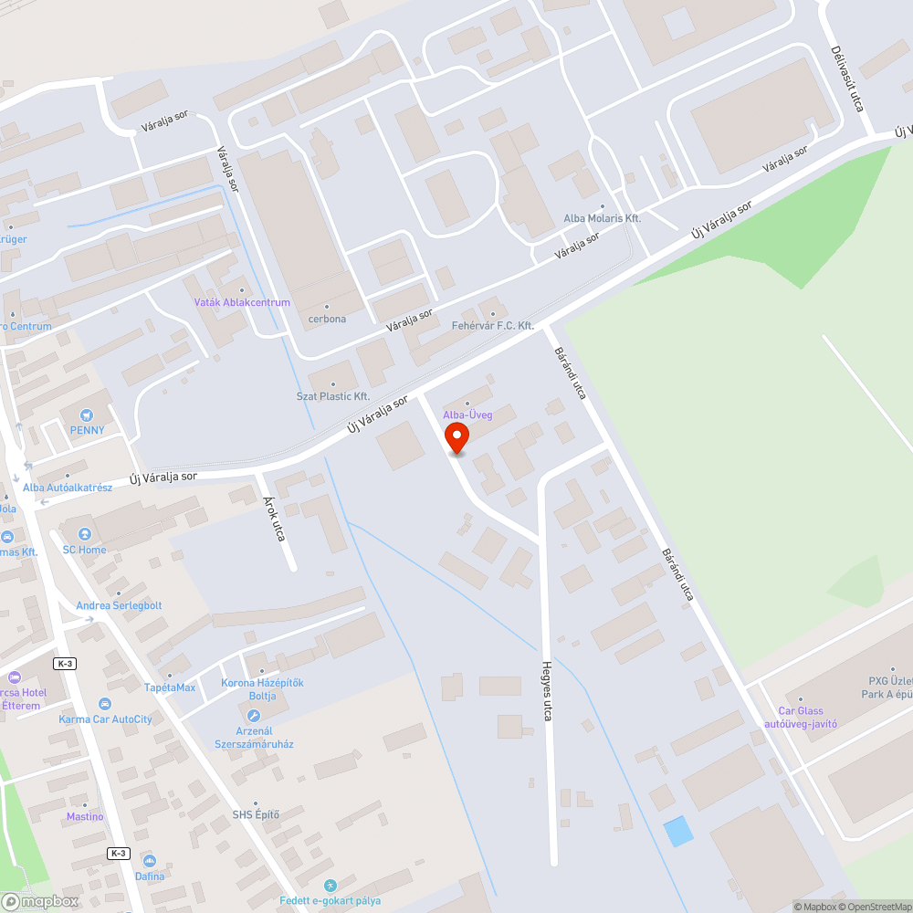 Kátyús út bejelentés helye