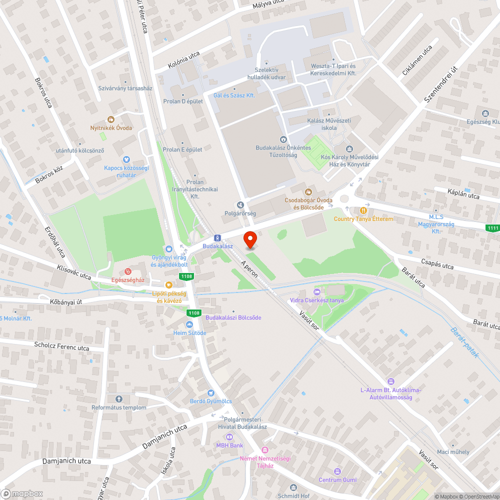 az útburkolat erősen kezd följönni bejelentés helye