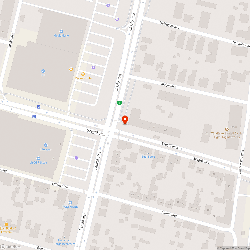 Óriási kátyú a Szegfű utcán bejelentés helye