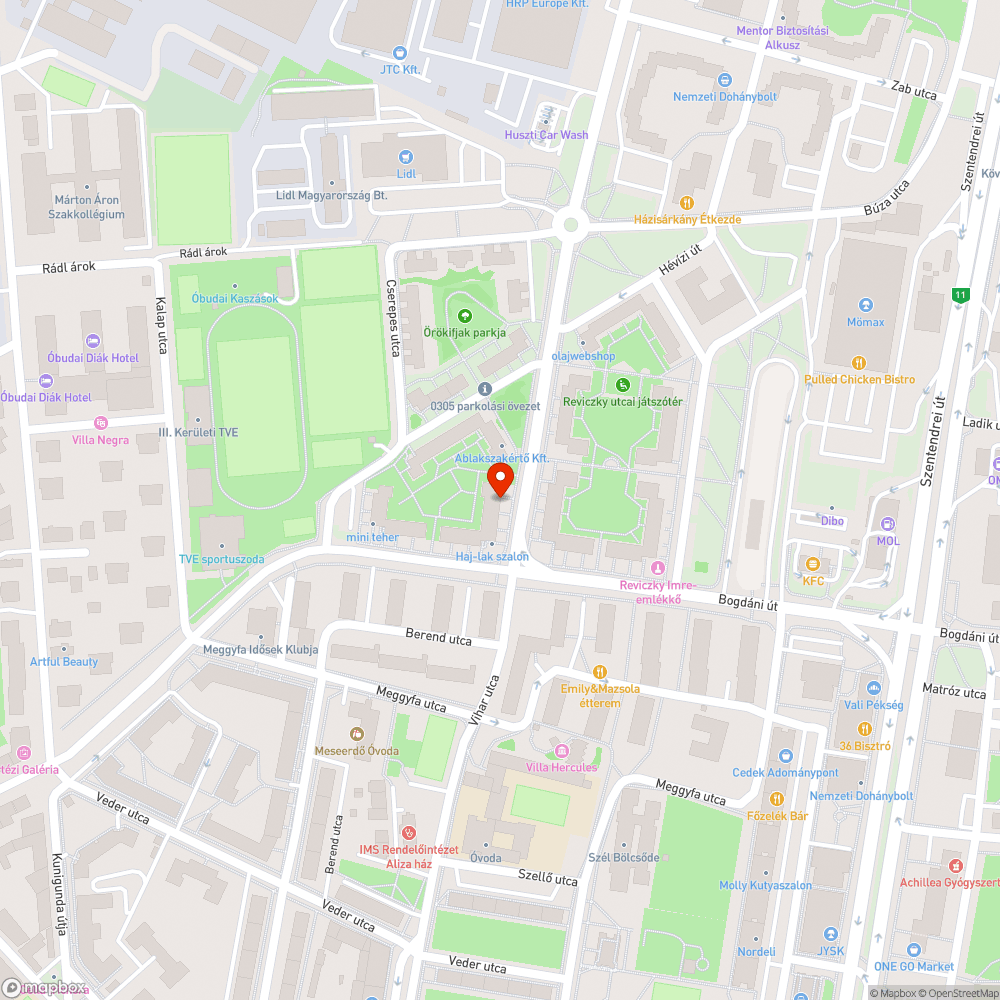 Zöldhulladék bejelentés helye